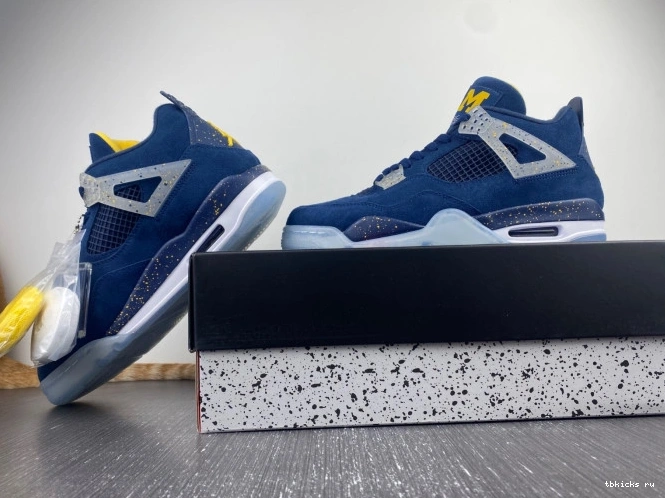 Rep TB AJ4-1036660 Air Jordan Michigan Retro 4 (PE) 0806